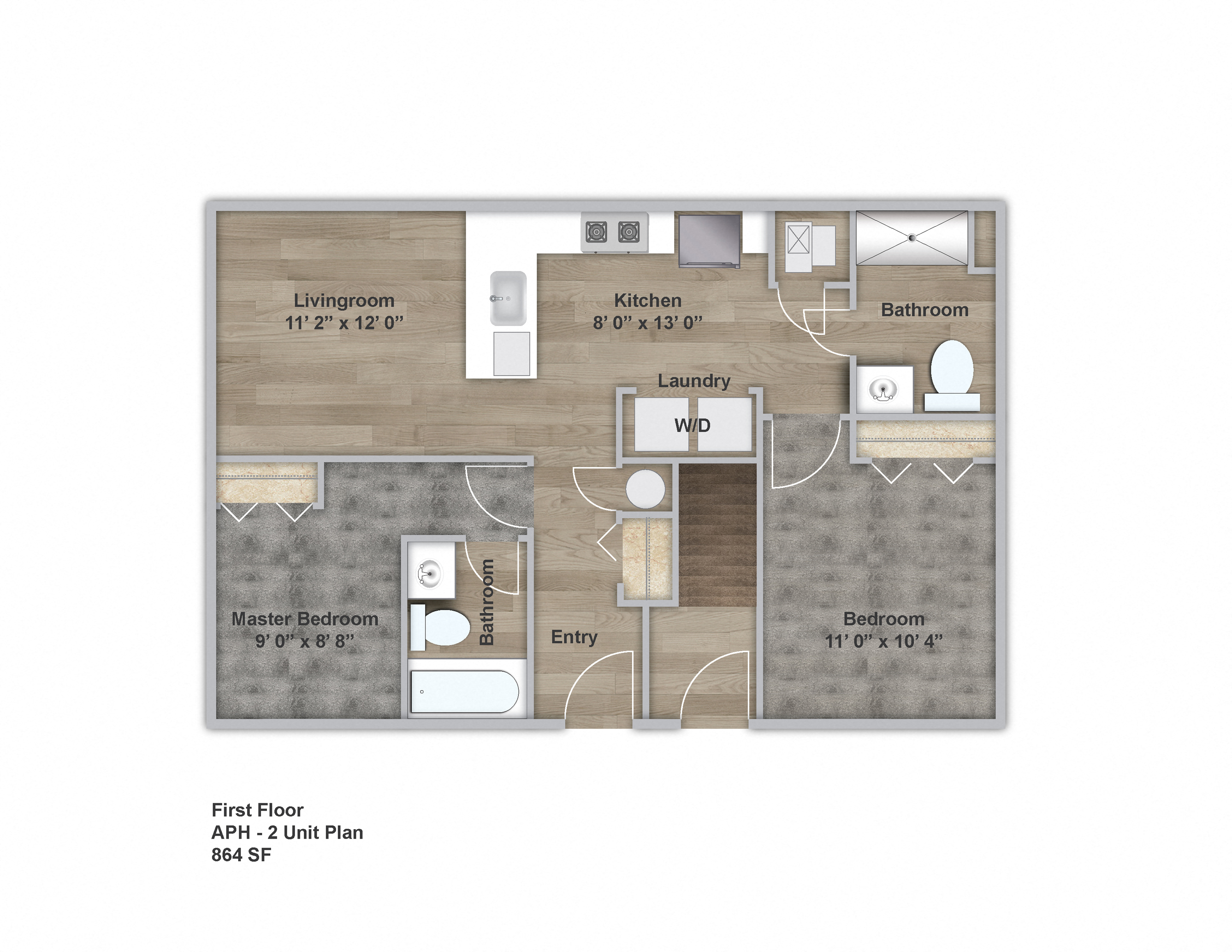 Floor Plans of Sterling Landings Apartments in Sterling